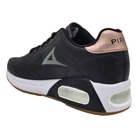 Tenis Pirma Mujer 5076 Urbano Confort Retro Negro Rosa