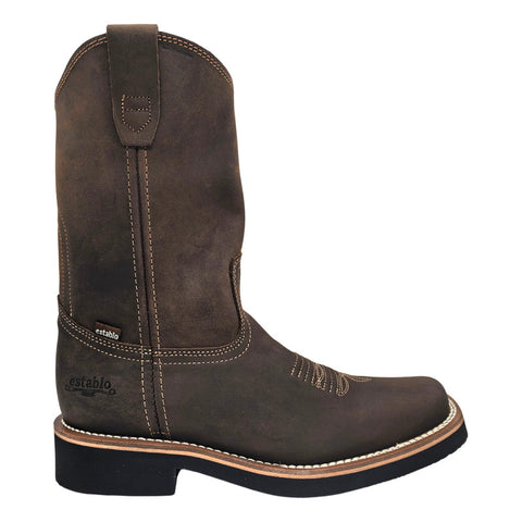 Bota Vaquera Establo 977 Hombre Piel Botin Charro Comoda