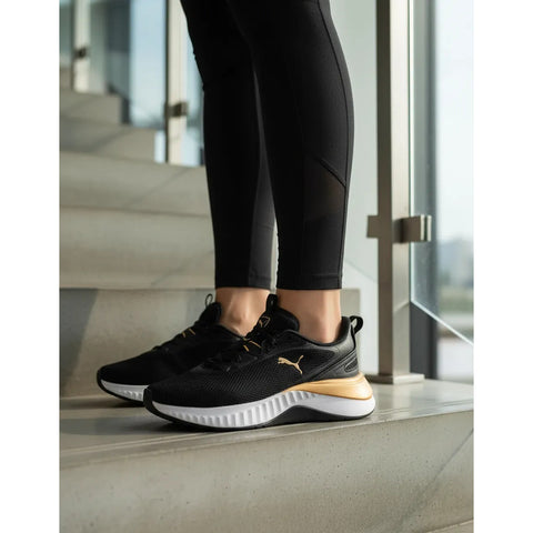 Tenis Puma Softride Sera Mujer 311208 01 Negro Oro Dama