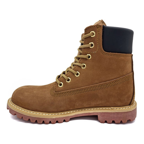 Bota Clásica Tipo Industrial Para Hombre Caribu 784 Cajeta