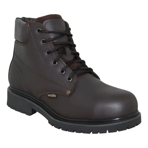 Botas Hombre Industrial Piel Cafe Con Casquillo 548 Establo
