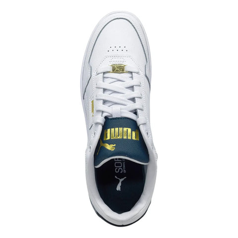 Tenis Puma Court Classic Lux Blanco Verde 395019 13 Hombre