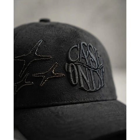 Gorra Cash Only Seven Stars Negro Gamuza Snapback 051