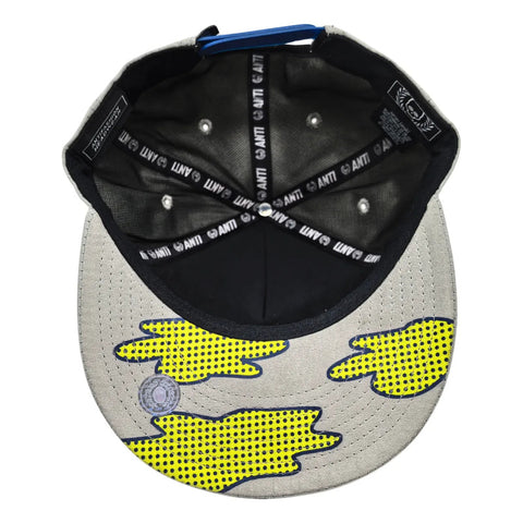 Gorra Antifashion Happy Skate Gris Gamuza Snapback 002