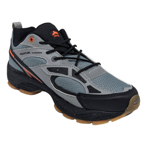 Tenis Pontiac Crossing Para Hombre Gris-negro-naranja 739