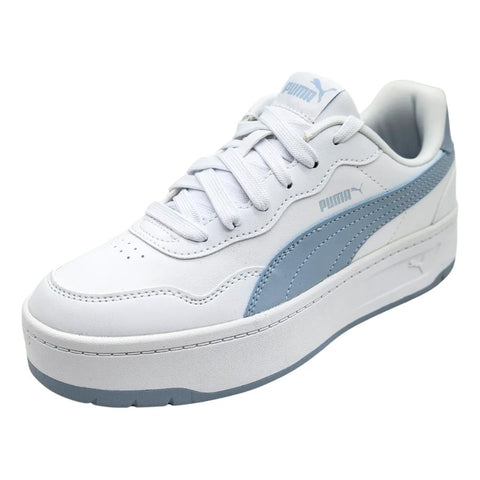 Tenis Pumacourt Lally Skye Blanco Azul Cielo 400368 19 Dama