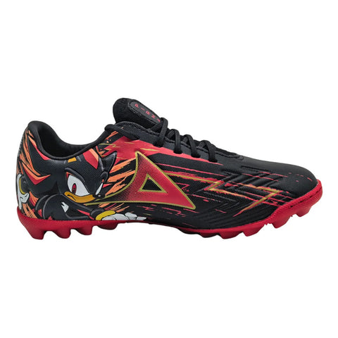 Tenis Pirma Turf 3073 Negro Rojo Sonic Infantil