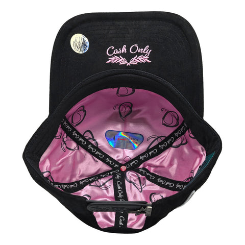 Gorra Cash Only Pink Cloud 002 Negro Snapback Unisex
