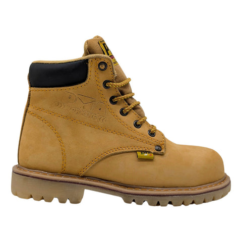 Bota De Trabajo Industrial Pma Con Casco Miel/nobuck-mujer