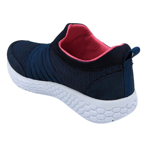 Tenis Jessy Love Slipon Marino-fiusha E-2005 Para Mujer