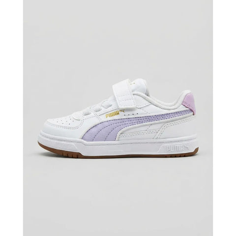 Tenis Puma Caven Iii Retro Blanco Lavanda Infantil 406897 04