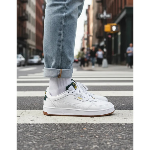 Tenis Puma Court Classic Lux Blanco 395019 13 Casual Hombre