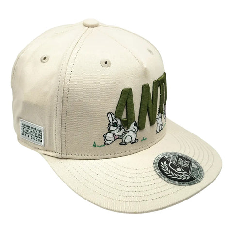 Gorra Antifashion Conejos Beige Verde Snapback 001