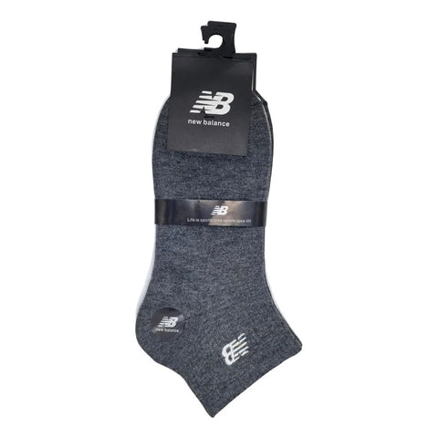Calcetas New Balance Gris Blanco Caballero 3 Pack Originales