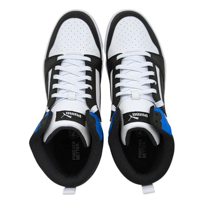 Tenis Puma Rebound V6 Hombre Azul Negro Original 39232610