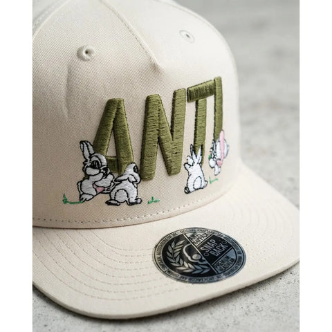 Gorra Antifashion Conejos Beige Verde Snapback 001