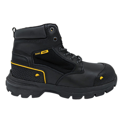 Botas Para Trabajo Hombre Boost Negras 500 Casquillo Acero