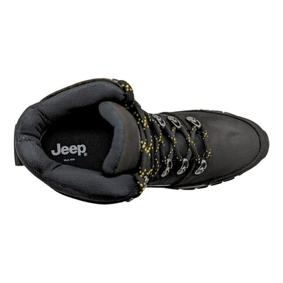 Bota Hombre De Senderismo Jeep 4506 Piel Nobuck Textil Negro