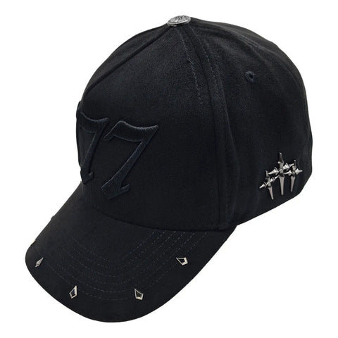 Gorra Cash Only 777 Negro Gamuza 042
