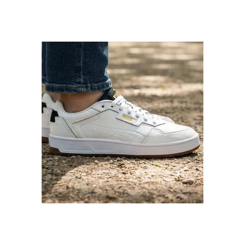Tenis Puma Court Classic Lux Blanco 395019 13 Casual Hombre