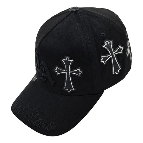Gorra Cash Only La City Of Stars Negro Gamuza Snapback 046