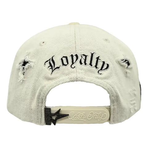 Gorra Cash Only 11-11 Loyalty 015 Hueso Snapback Unisex Hueso Snapback Bordado
