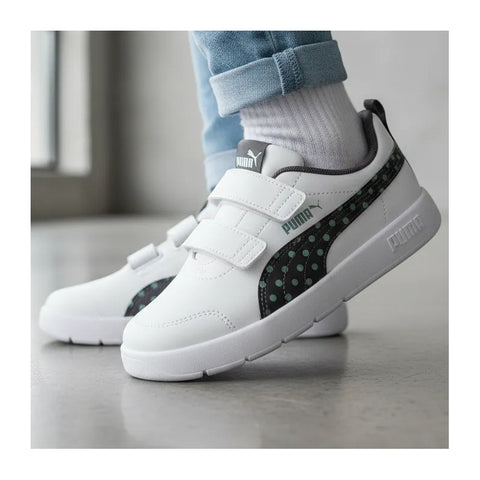 Tenis Puma Kinder Courtflex V3 1v Inf Niña Blanco 398758 06