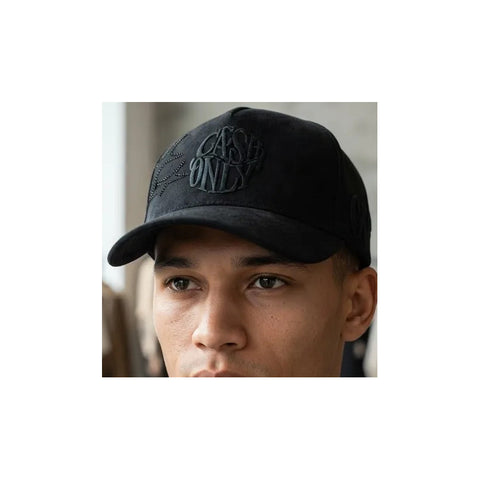 Gorra Cash Only Seven Stars Negro Gamuza Snapback 051