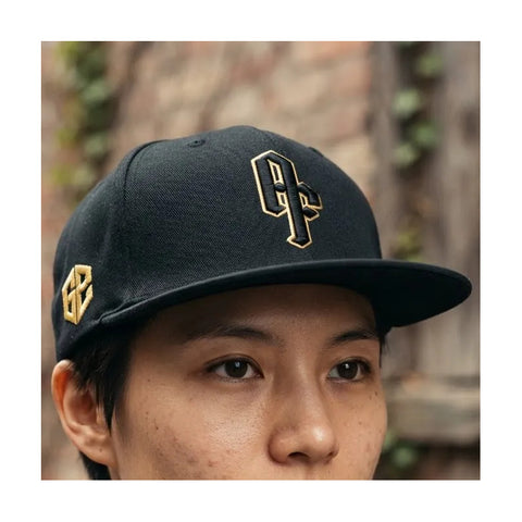 Gorra Antifashion Af04 Negro Dorado Snapback 011