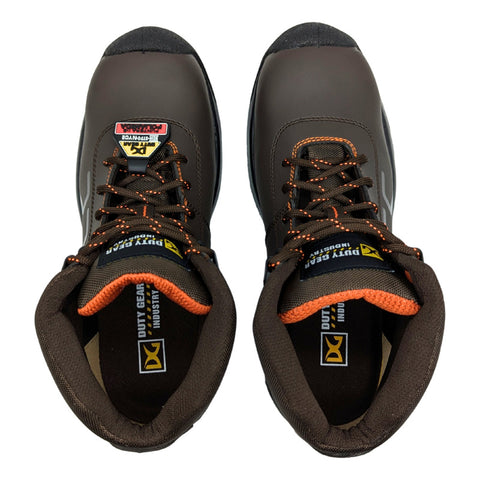 Bota Tactica De Trabajo Con Casquillo Hombre Duty 2218 Cafe