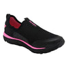 Tenis Jessy Love Slipon Negro-fiusha E-7010 Para Mujer