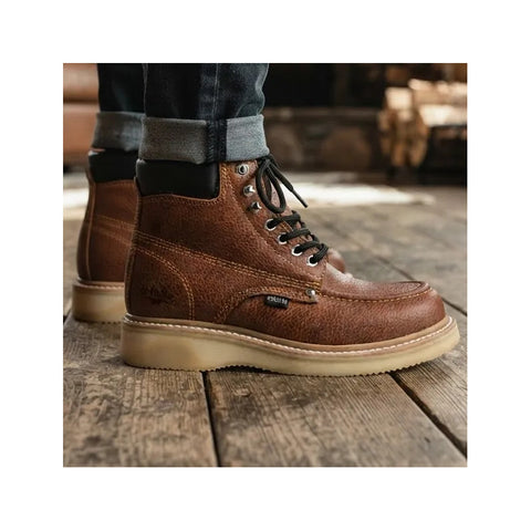 Bota De Trabajo Industrial Establo 513 Piel Miel -hombre
