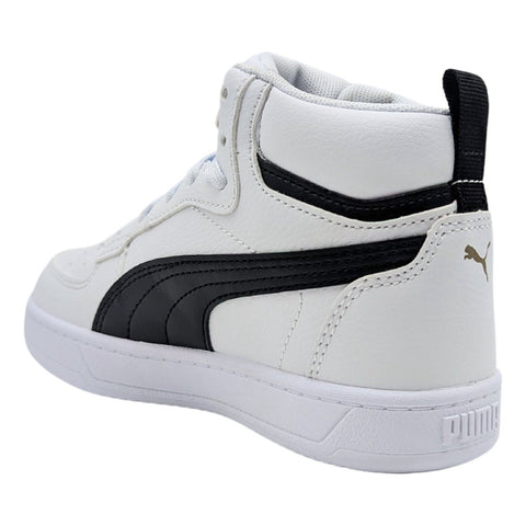 Tenis Puma Caven 2.0 Mid Ps Blanco-negro Bota 393843 01 Infantil 17- Al 21.5