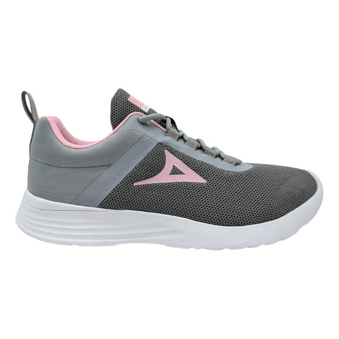 Tenis Pirma Running Gris-rosa 4517 Para Mujer