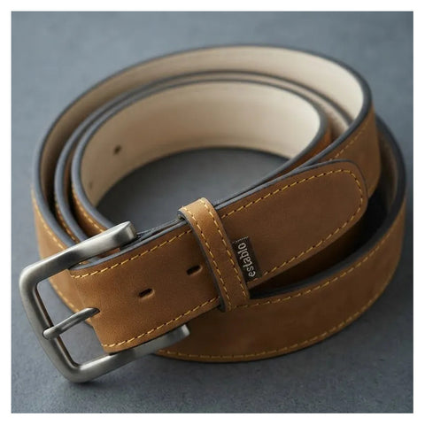 Cinturón Hombre De Piel Elegante Ajustable Mod 101 Establo