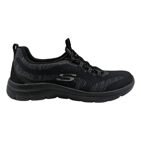 Tenis Skechers Summits New Nature Negro Gris 150120 Para Mujer