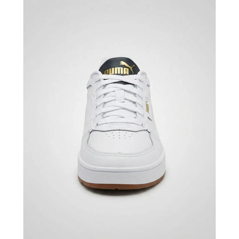 Tenis Puma Court Classic Lux Blanco Verde 395019 13 Hombre