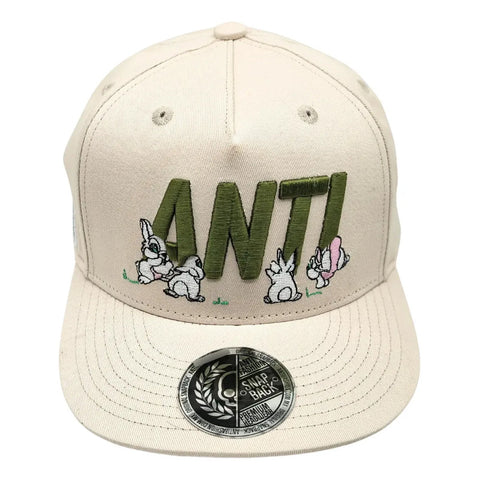 Gorra Antifashion Conejos Beige Verde Snapback 001