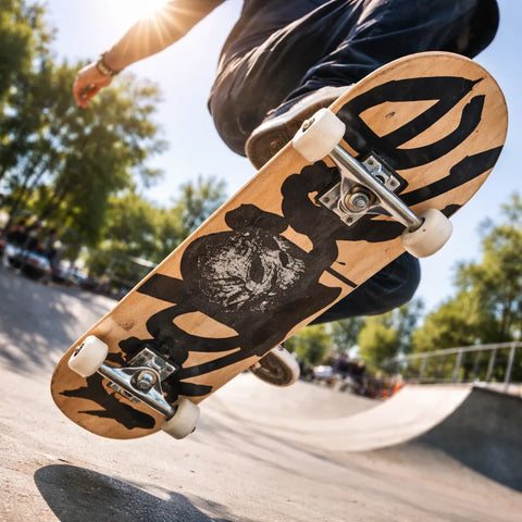 Patineta Antifashion Graff Skull Natural Profesional Unisex