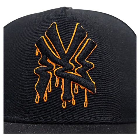 Gorra Cash Only Ny Orange 007 Negro Snapback Unisex