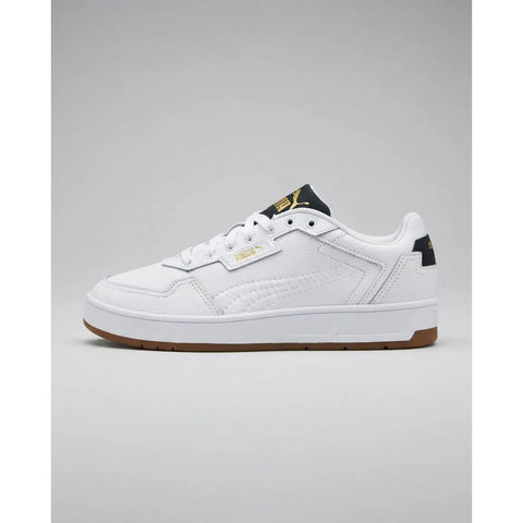 Tenis Puma Court Classic Lux Blanco Verde 395019 13 Hombre
