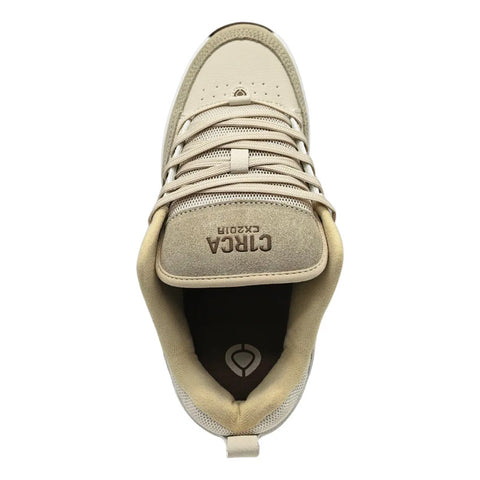 Tenis Skate Circa Retro  90s  Beige Cafe Resistentes Hombre