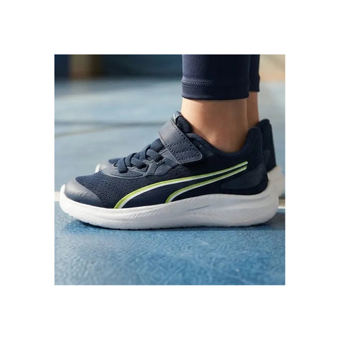Tenis Puma Skyrocket 2 Ac+ Marino Neon Infantil 312415 03