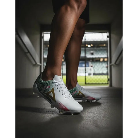 Zapatos Futbol Soccer Pirma 3066 Verde Tachos Mundial Hombre Blanco 5 Mx