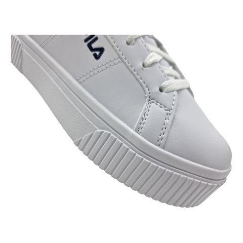 Tenis Urbano Casual Fila Para Dama Blanco-plata