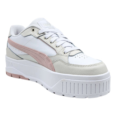 Tenis Puma Karmen Li Dol Jr Blanco Rosa Mujer Casual Caminar Plataforma Moda 398876 03