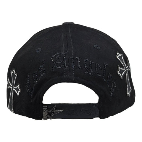Gorra Cash Only La City Of Stars Negro Gamuza Snapback 046