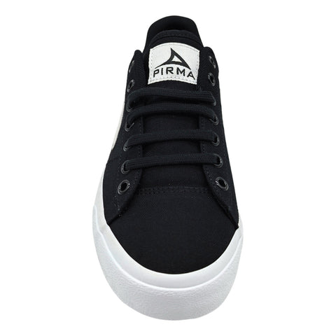 Tenis Pirma Para Hombre Estilo Urbano 6036 Vulcanizado Original Negro Blanco Talla 23 A 29.5 Cm