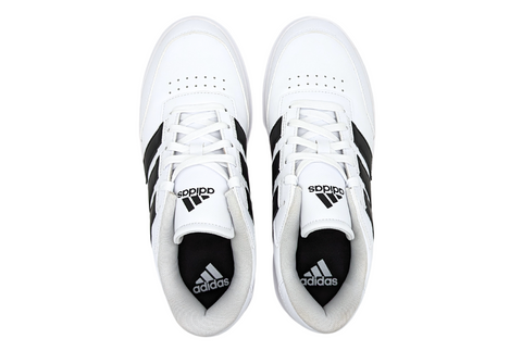 Tenis Adidas CourtBlock Blanco Franjas Negras IF4033 Para Hombre Tenis Sport MX