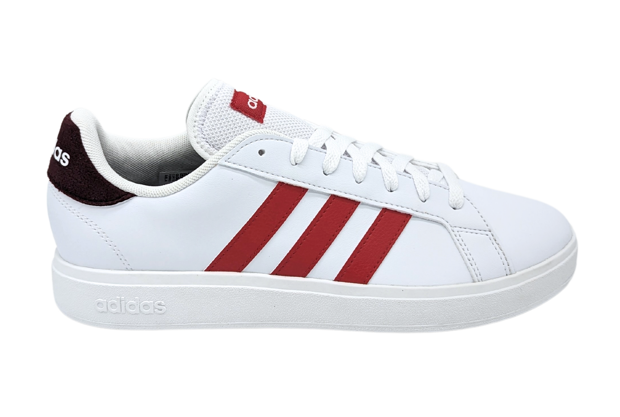 Tenis Adidas Grand Court Base 2.0 Blanco Rojo ID4453 Para Hombre Tenis Sport MX